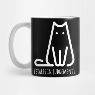 Stares In Judgement Kitty Mug